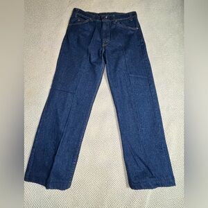Vintage Levi’s 505 size 33x30 straight  orange tab men dark blue .
